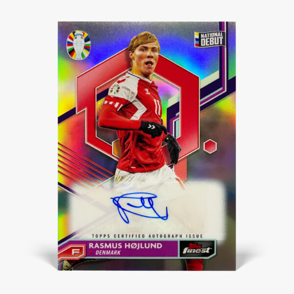 2023 Topps Finest Euro 2024 - Rasmus Højlund Autograf