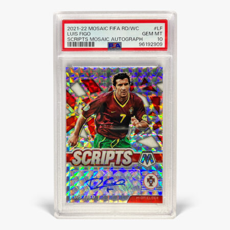 2021-22 Panini Mosaic Road to FIFA W/C - Luís Figo Autograf PSA 10