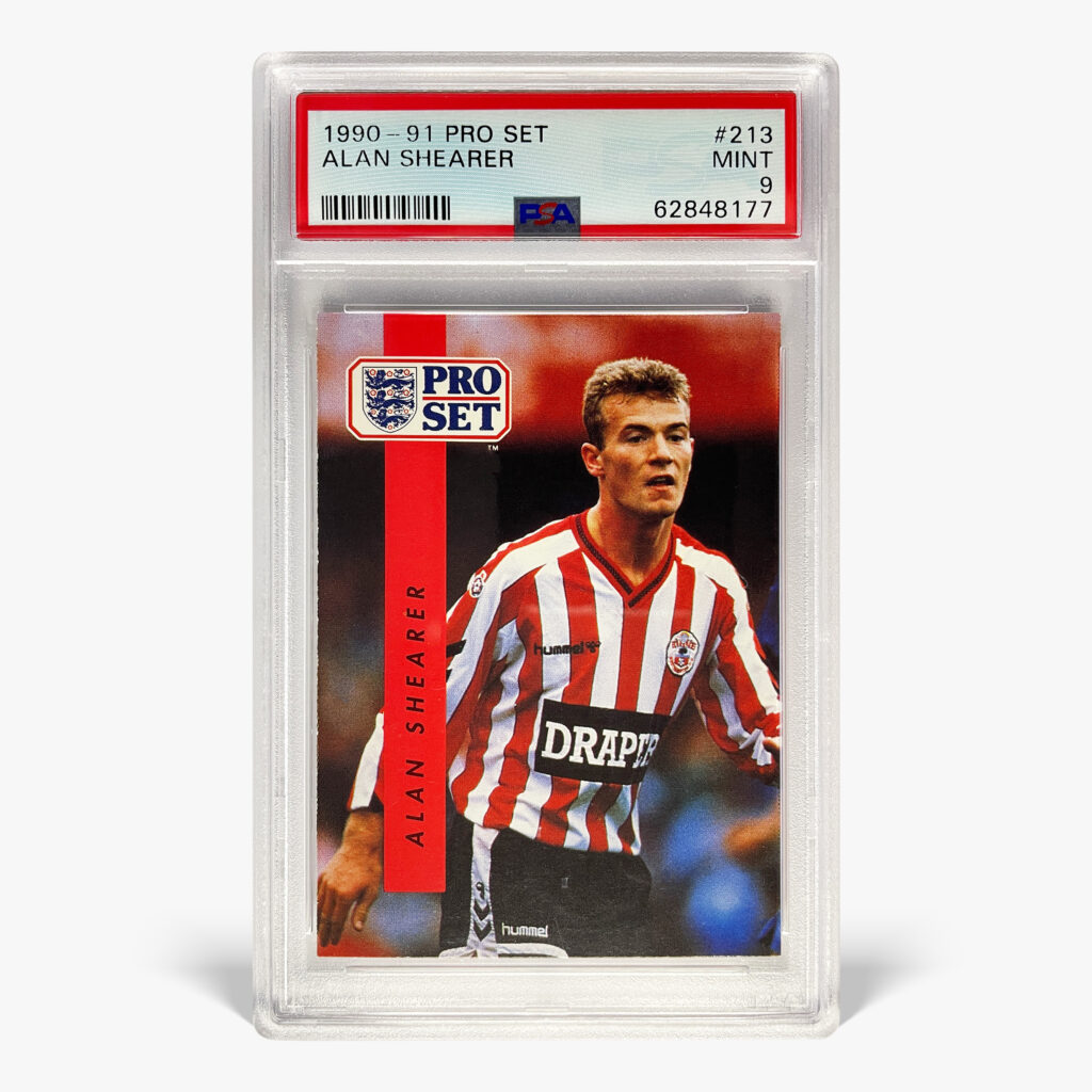 1990-91 Pro Set English League - Alan Shearer #213 PSA 9