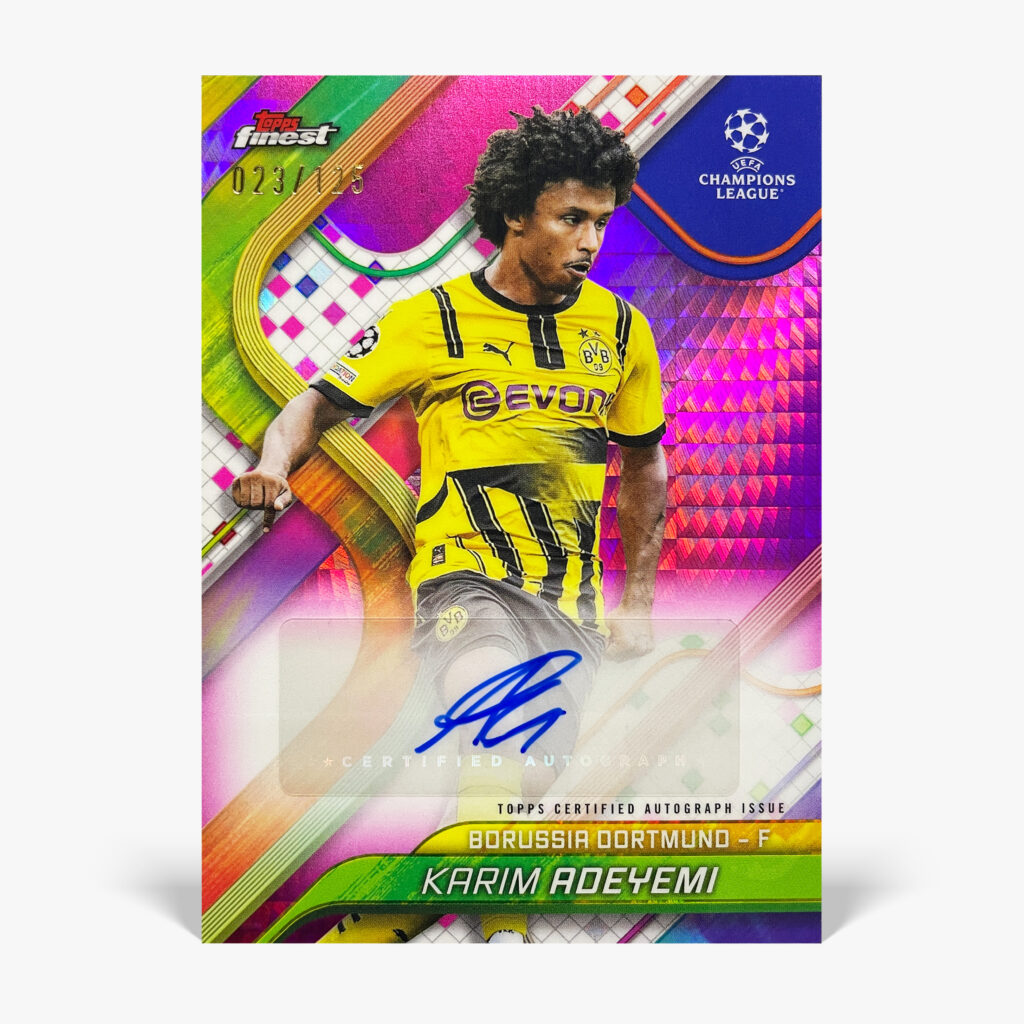 2024-25 Topps Finest UCC - Karim Adeyemi Autograf /125