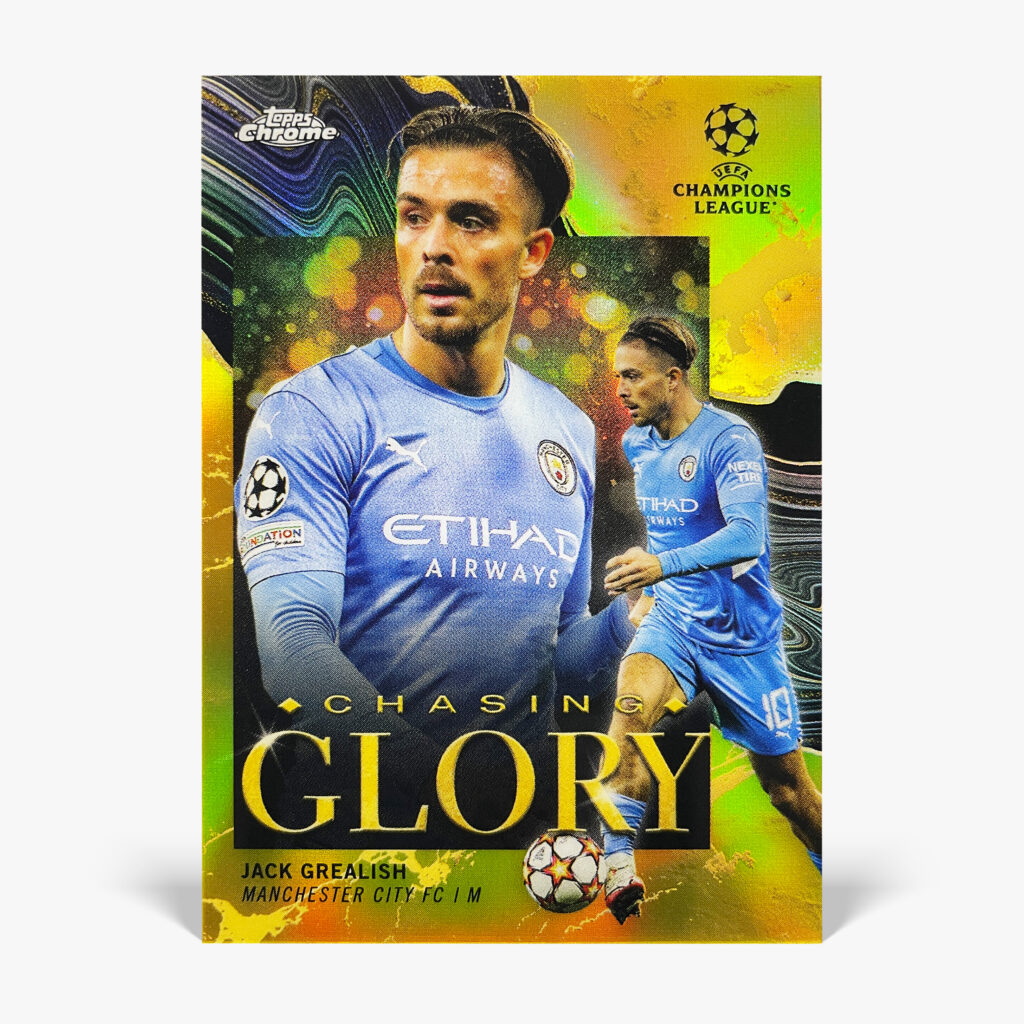 2021-22 Topps Chrome UCL - Chasing Glory - Jack Grealish /50