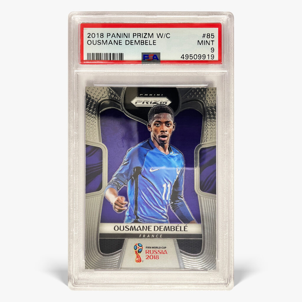2018 Panini Prizm FIFA W/C Russia - Ousmane Dembélé #85 PSA 9