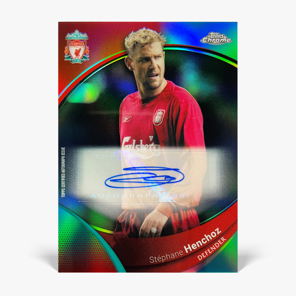 2023-24 Topps Chrome Liverpool FC - Stéphane Henchoz Autograf /50