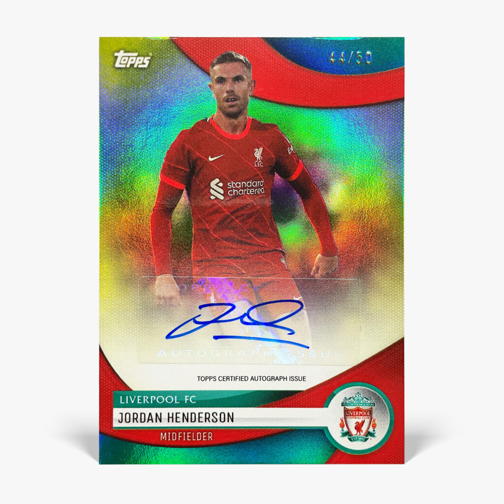 2023-24 Topps Team Set Liverpool FC - Jordan Henderson Autograf /50