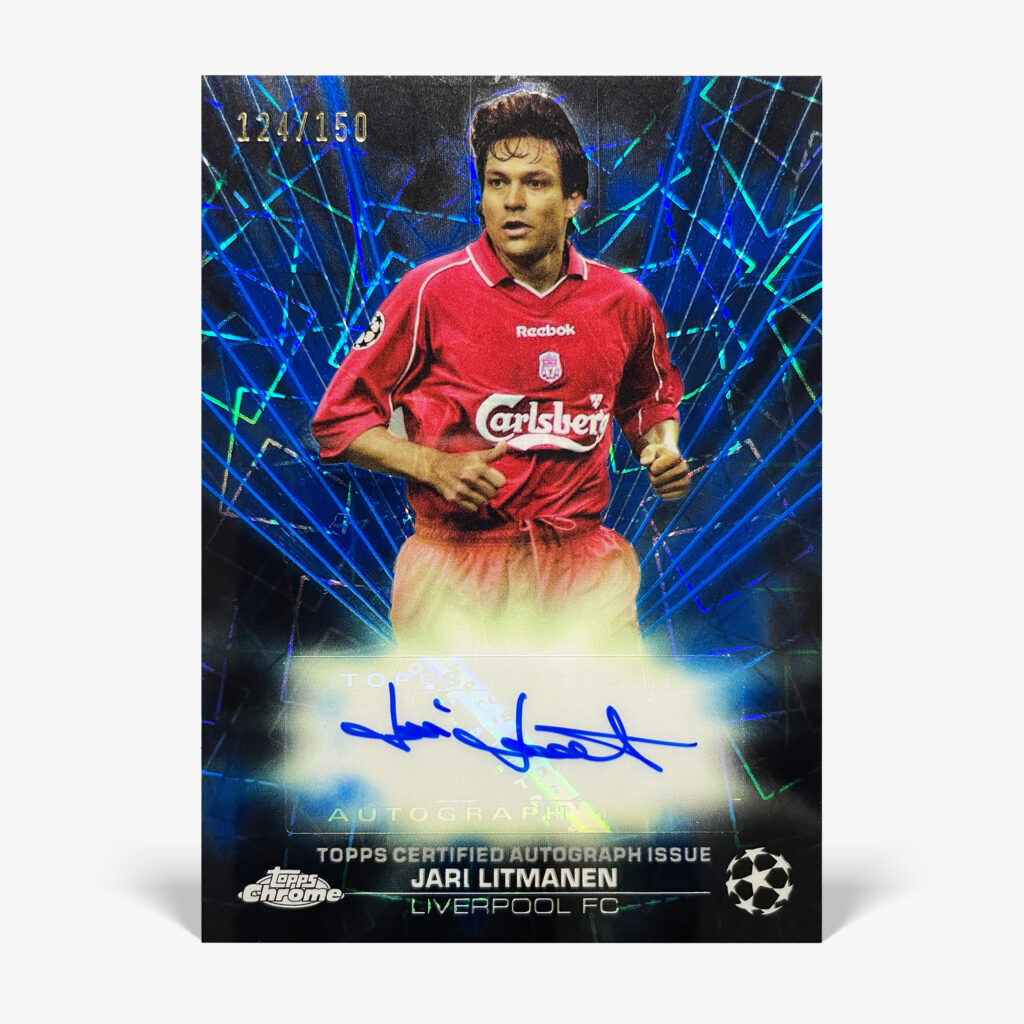 2023-24 Topps Chrome UCC - Black Lazer - Jari Litmanen Autograf /150