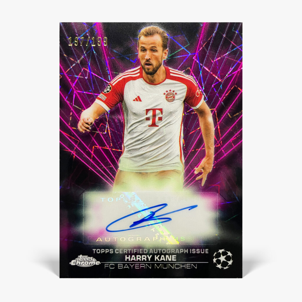 2023-24 Topps Chrome UCC - Black Lazer - Harry Kane Autograf /199