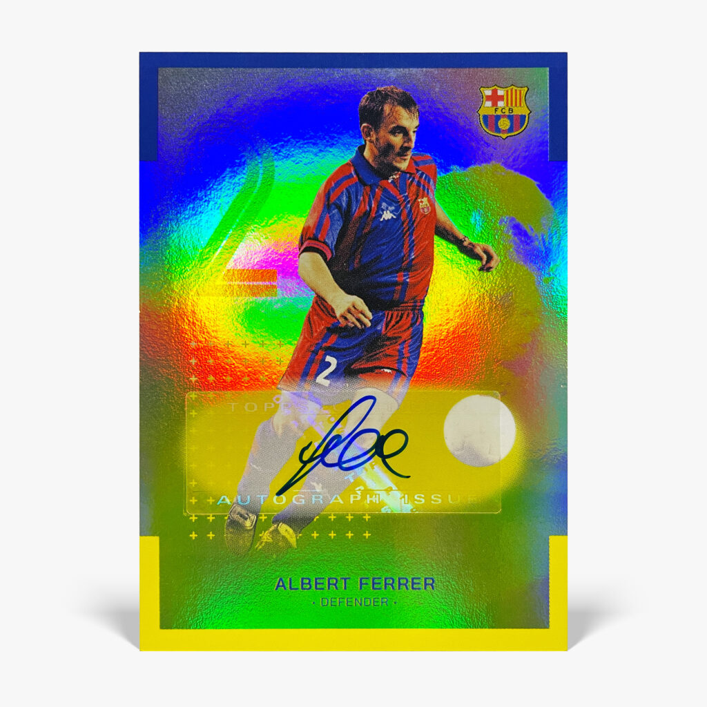 2022-23 Topps Team Set FC Barcelona - Albert Ferrer Autograf /50