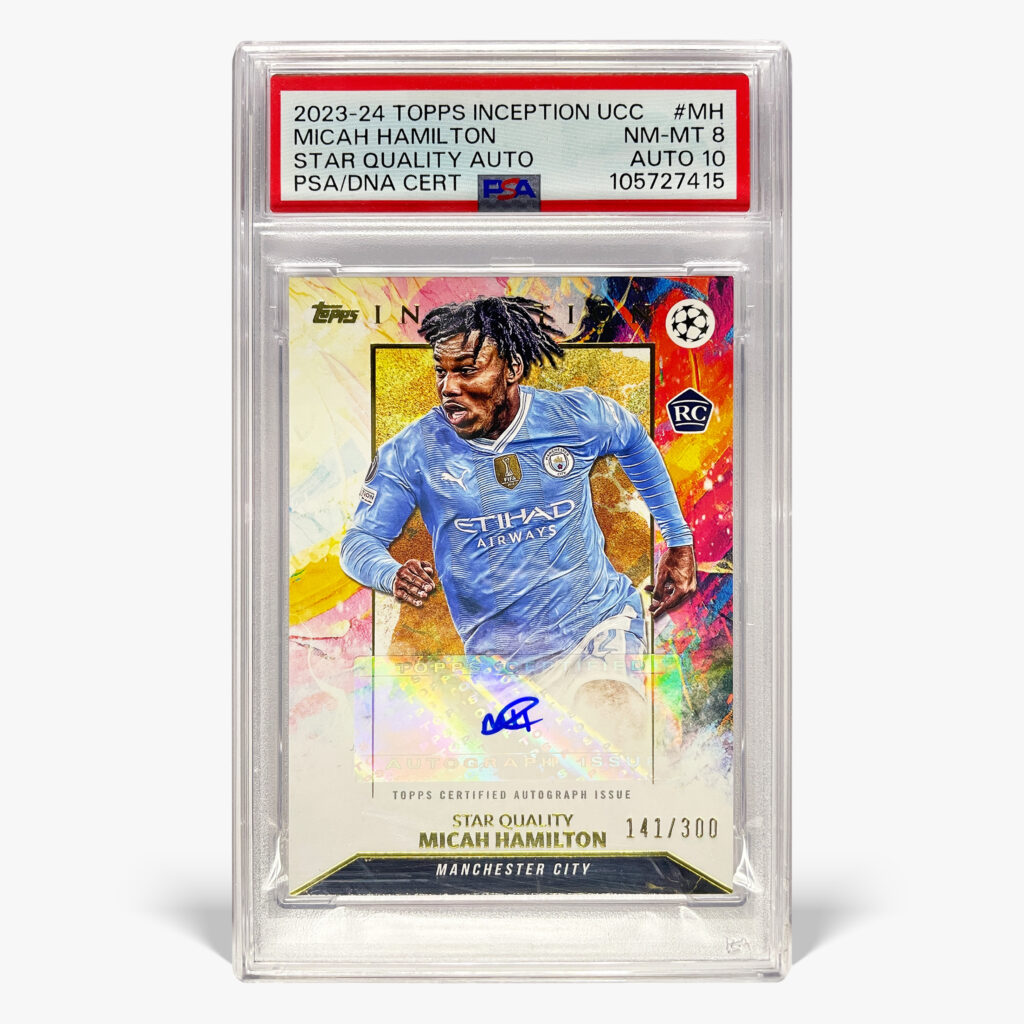 2023-24 Topps Inception UCC - Micah Hamilton Autograf /300 PSA 8