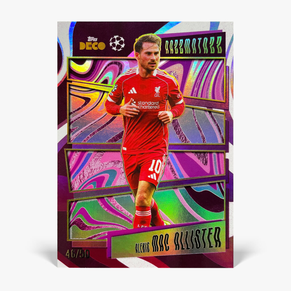 2025-26 Topps Deco UCC - Razzmatazz - Alexis Mac Allister /50