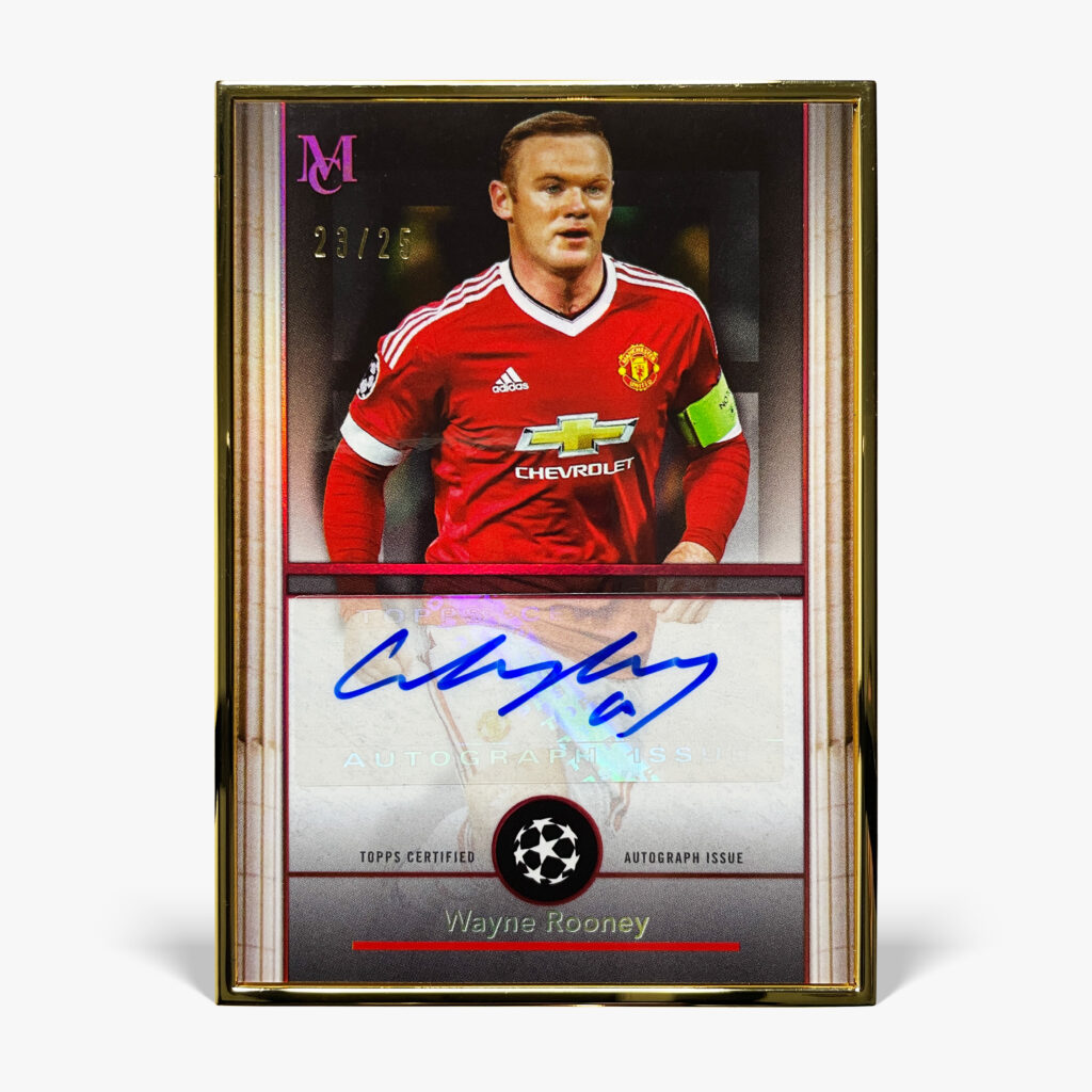 2024-25 Topps Museum Collection - Framed Autograph - Wayne Rooney Autograf /25