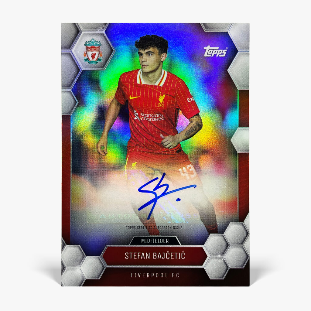 2024-25 Topps Fan Set Liverpool FC - Stefan Bajčetić Autograf