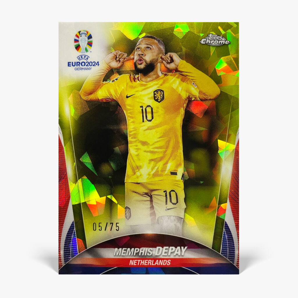 2024 Topps Chrome Sapphire UEFA Euro - Memphis Depay /75
