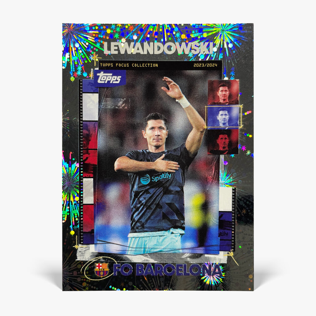 2023-24 Topps Focus FC Barcelona - Fireworks - Robert Lewandowski