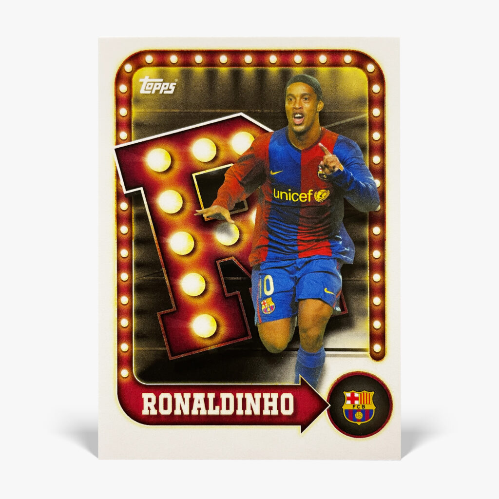 2025-26 Topps FC Barcelona Collector Tin - Name In Lights - Ronaldinho