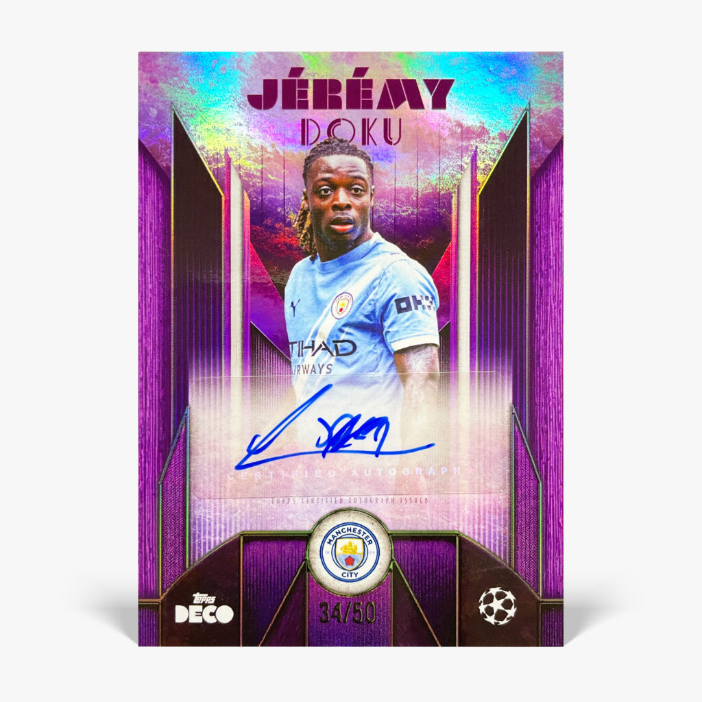 2025-26 Topps Deco UCC - Jérémy Doku Autograf /50