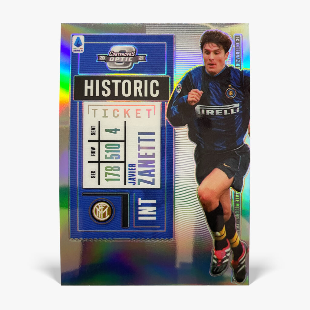 2020-21 Panini Chronicles Contenders Optic - Historic Ticket - Javier Zanetti