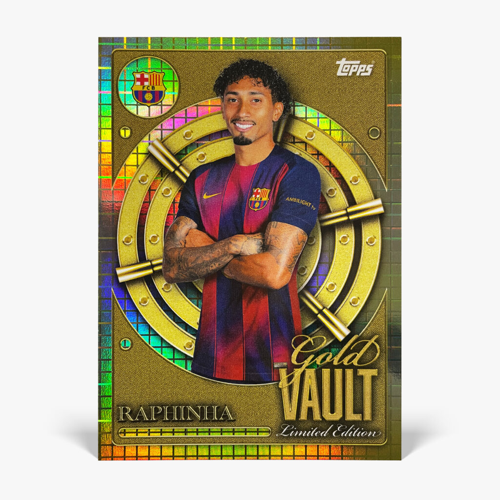 2025-26 Topps FC Barcelona Collector Tin - Gold Vault - Raphinha