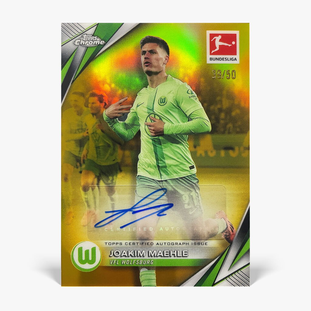 2024-25 Topps Chrome Bundesliga - Joakim Mæhle Autograf /50