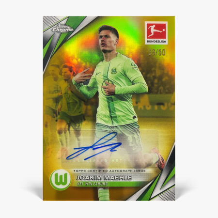 2024-25 Topps Chrome Bundesliga - Joakim Mæhle Autograf /50