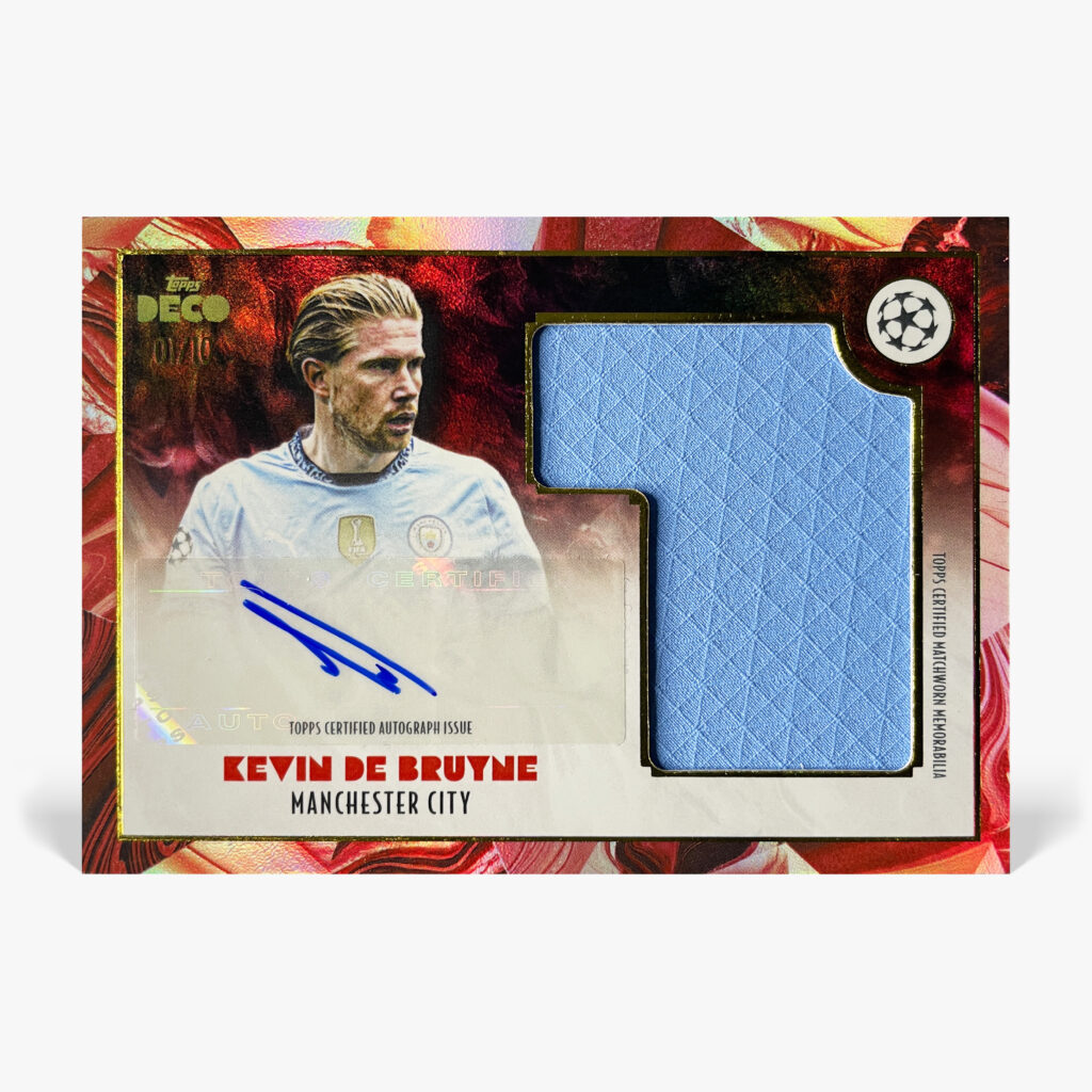 2024-25 Topps Deco UCC - Antiquity - Kevin De Bruyne Autograf Relic /10