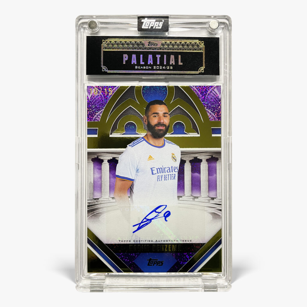 2024-25 Topps Palatial Real Madrid - Palatial Pose Autograph - Karim Benzema /15