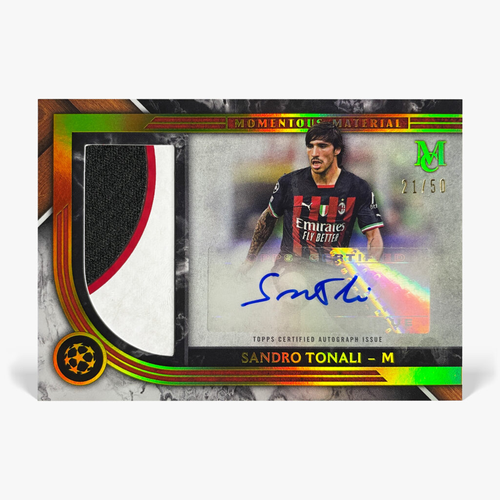 2022-23 Topps Museum Collection - Sandro Tonali Autograf Relic /50