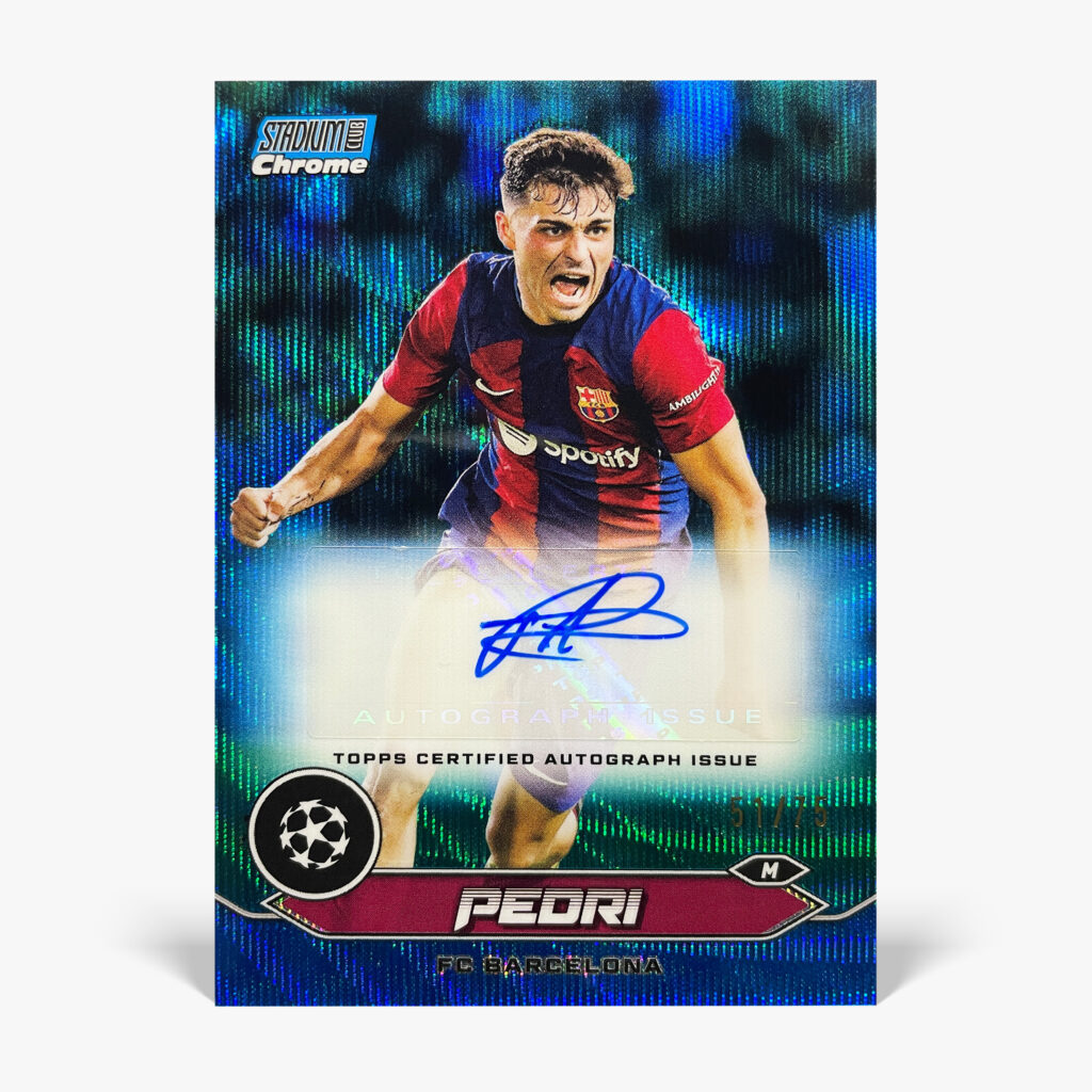 2023-24 Topps Stadium Club Chrome UCC - Pedri Autograf /75