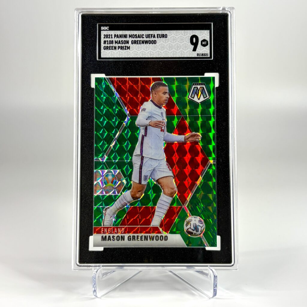 2021 Panini Prizm UEFA Euro - Mason Greenwood #108 SGC 9