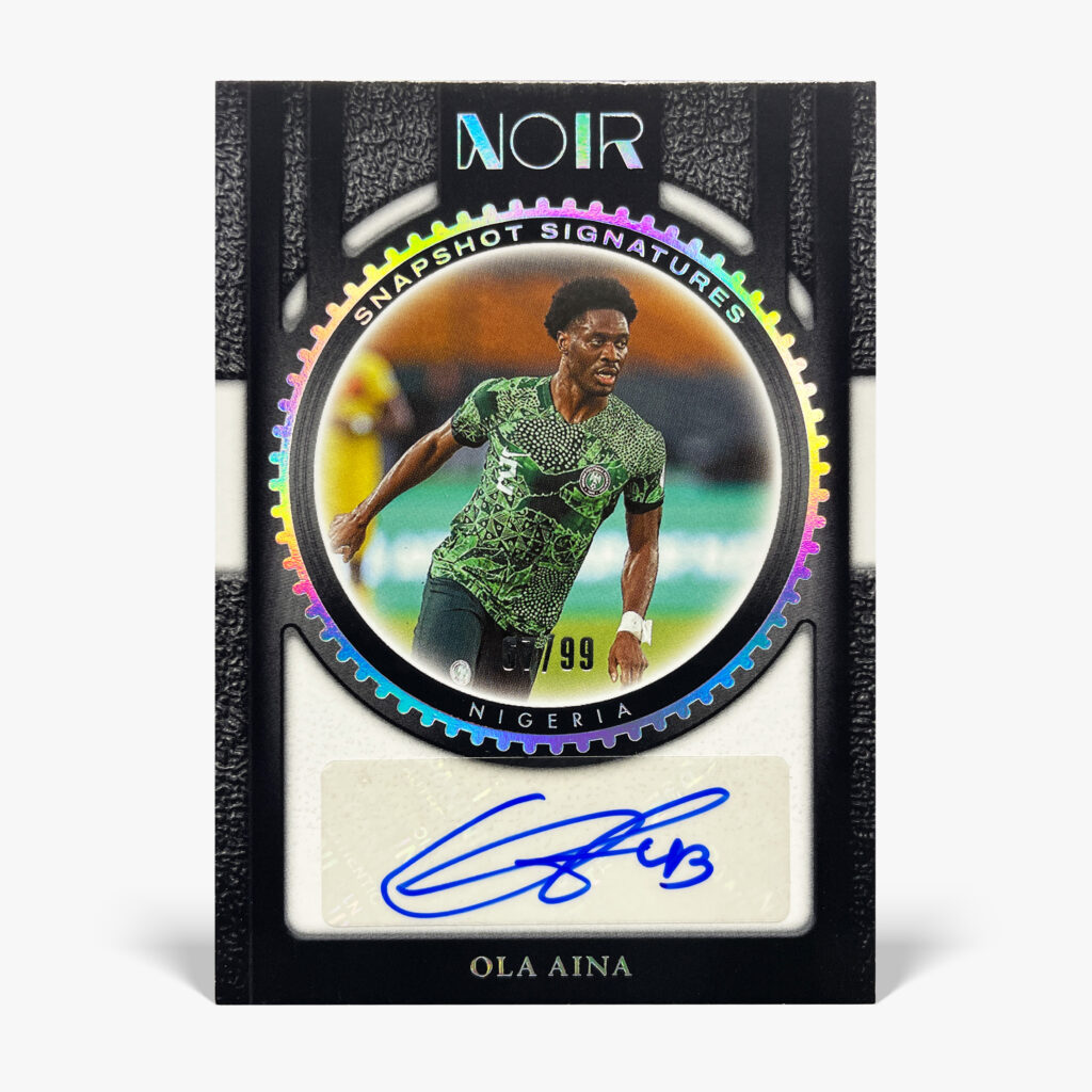 2024-25 Panini Noir - Ola Aina Autograf /99