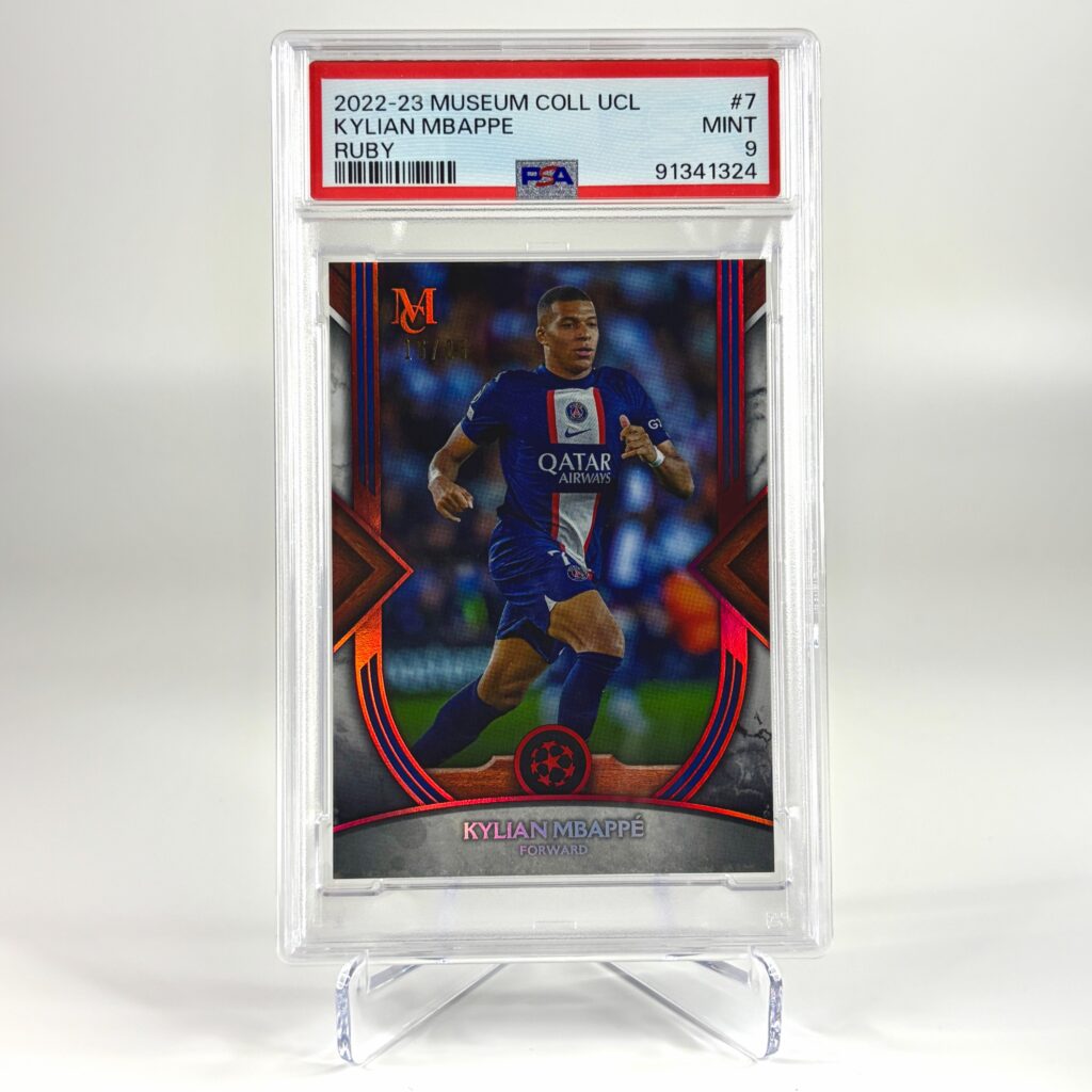 2022-23 Topps Museum Collection - Kylian Mbappé /25 PSA 9