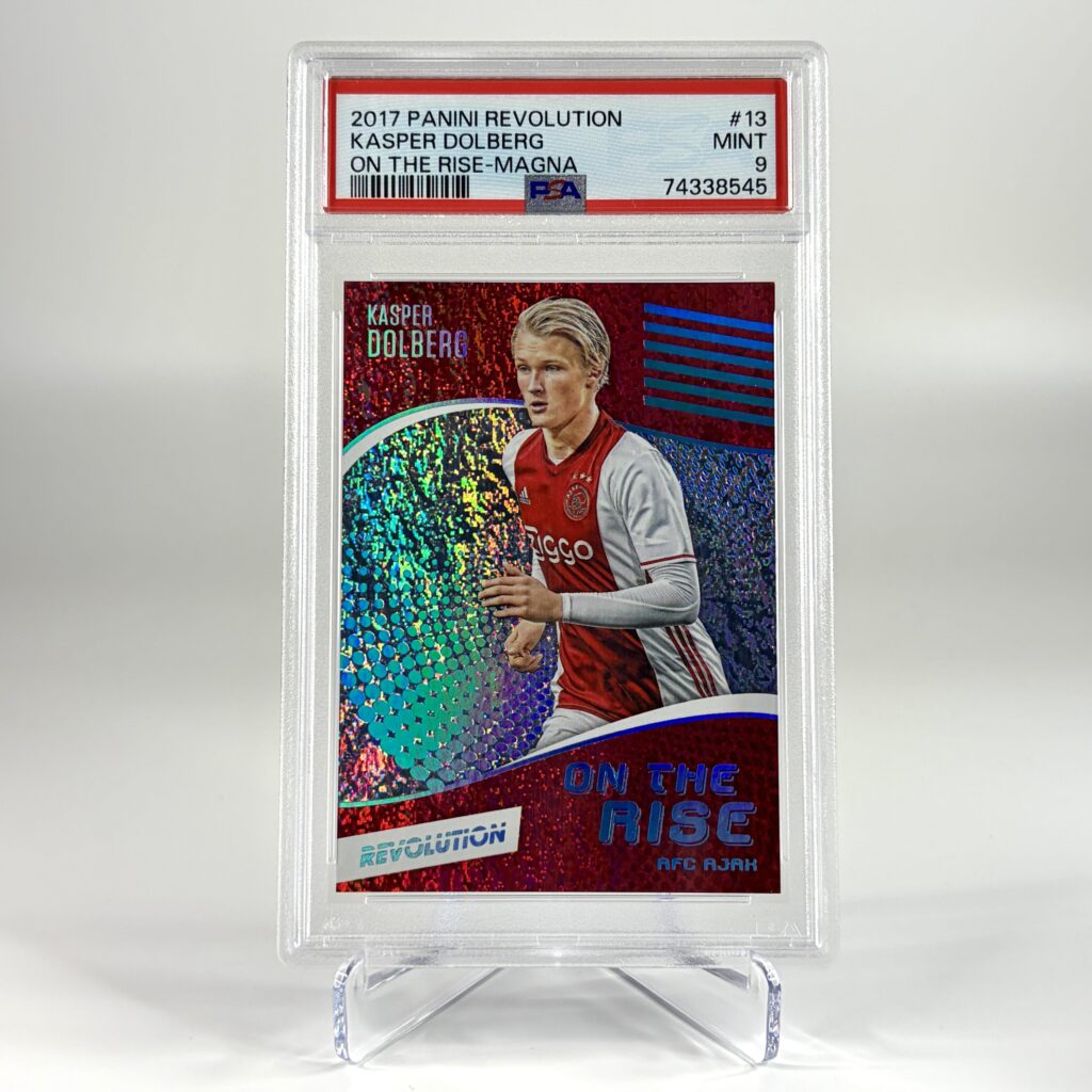 2017 Panini Revolution - On The Rise - Kasper Dolberg /49 PSA 9