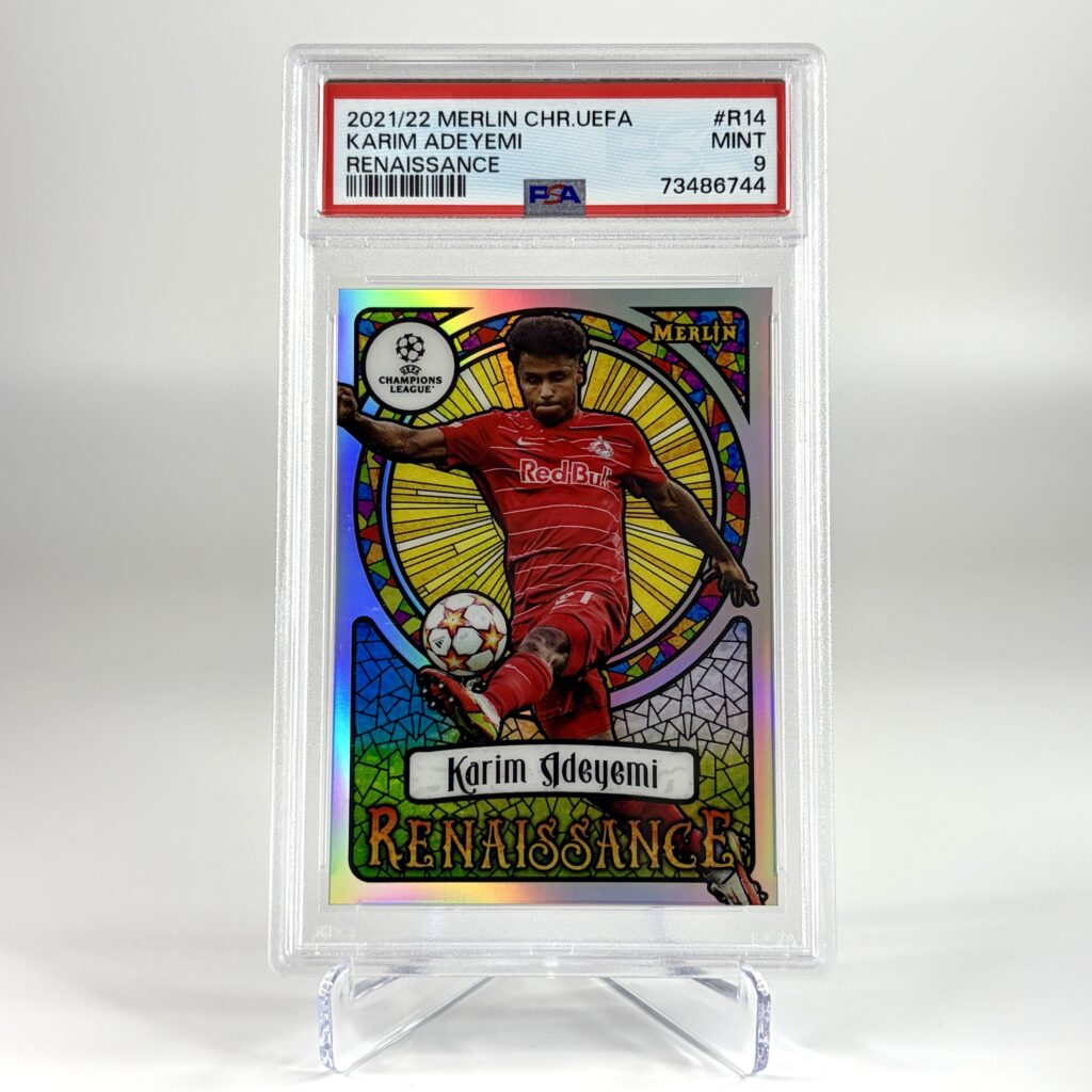 2021-22 Topps Merlin UCC - Renaissance - Karim Adeyemi PSA 9