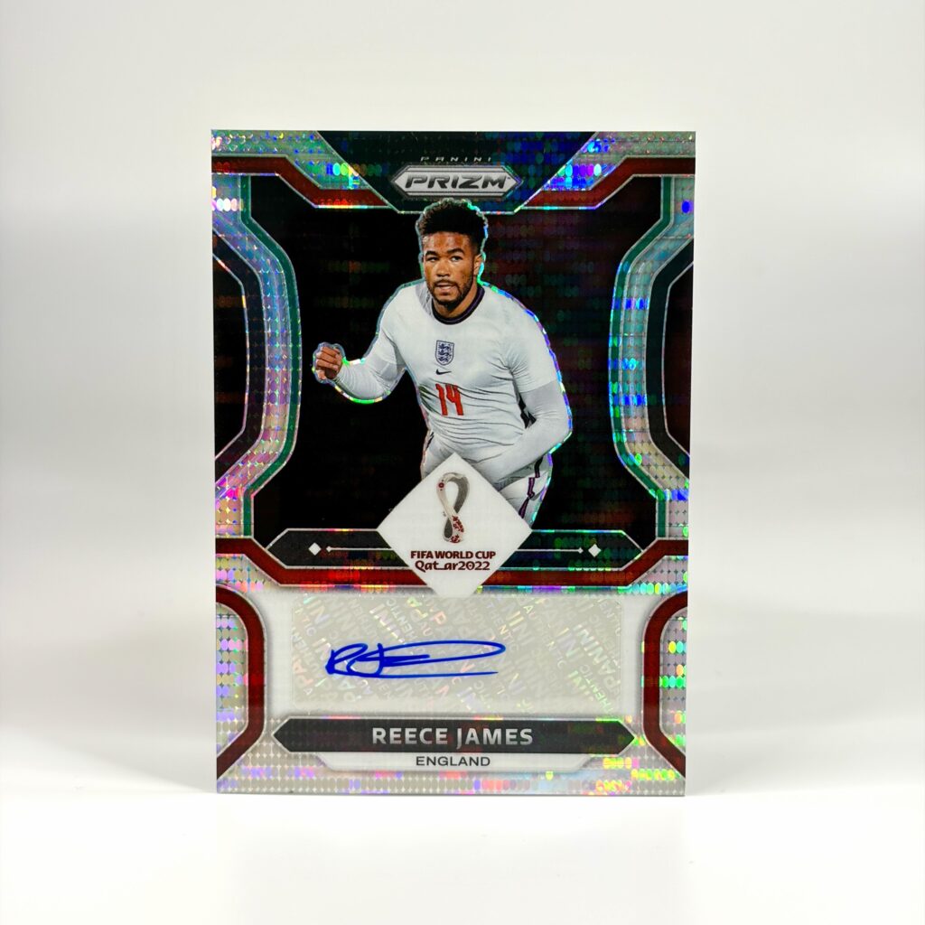 2022 Panini Prizm W/C Qatar - Pulsar - Reece James Autograf
