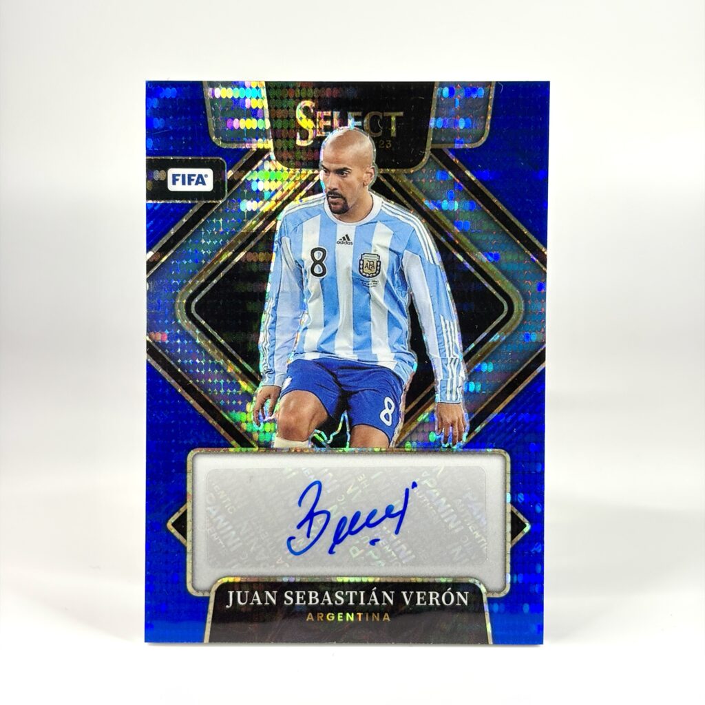 2022-23 Panini Select FIFA - Blue Pulsar - Juan Sebastián Verón Autograf