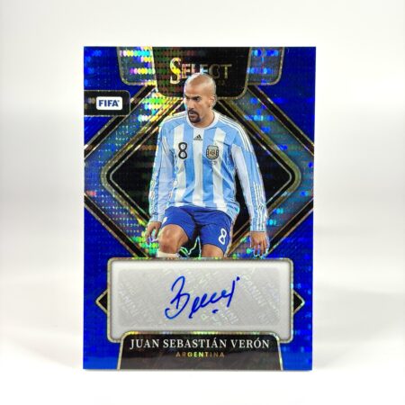 2022-23 Panini Select FIFA - Blue Pulsar - Juan Sebastián Verón Autograf