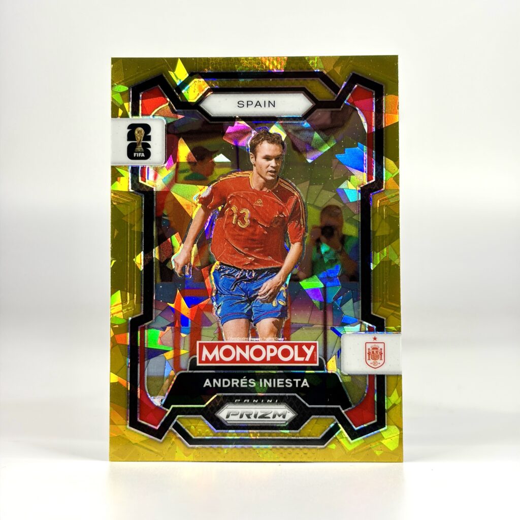 2026 Panini Prizm Monopoly FIFA W/C - Gold Cracked Ice - Andrés Iniesta