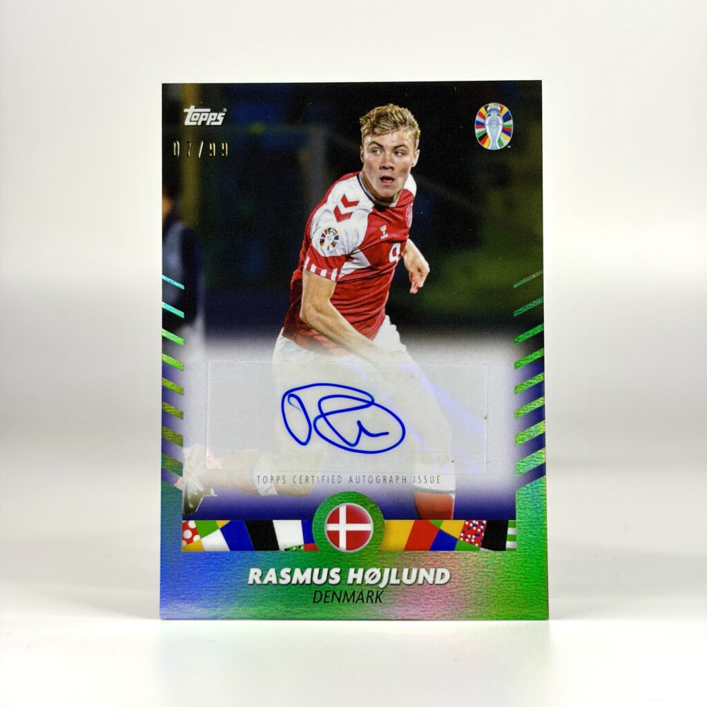 2024 Topps I Am Jose Mourinho Platinum - Rasmus Højlund Autograf /99