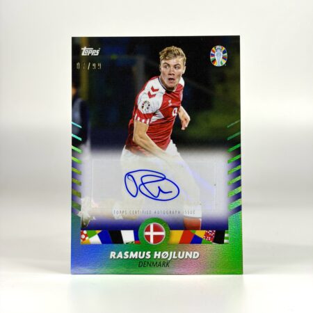2024 Topps I Am Jose Mourinho Platinum - Rasmus Højlund Autograf /99