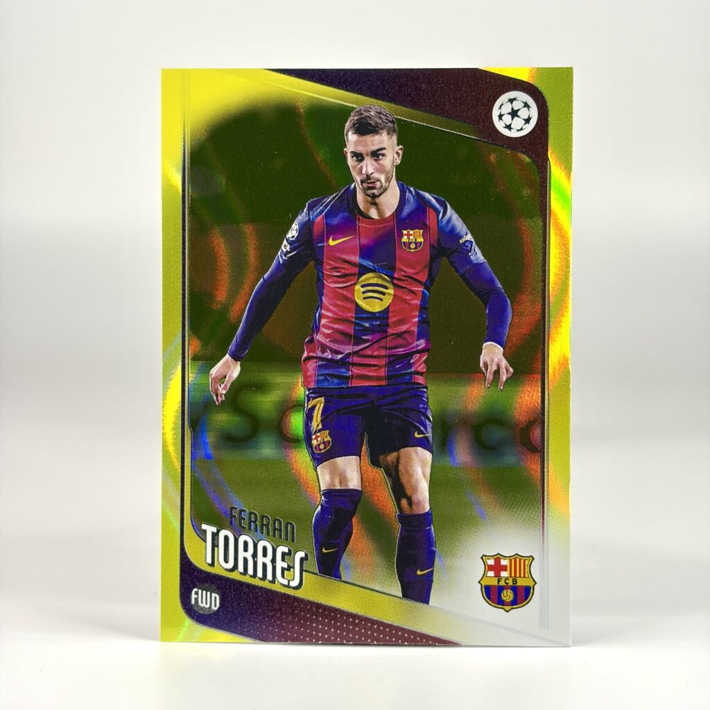 2025-26 Topps UCC - Neon Yellow FlowFractor - Ferran Torres