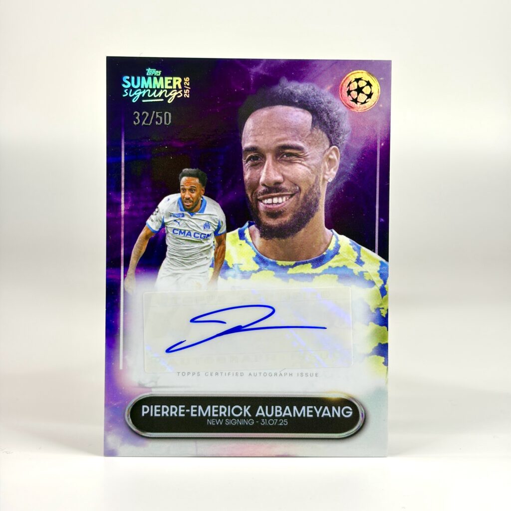 2025-26 Topps Summer Signings UCC - Pierre-Emerick Aubameyang Autograf /50