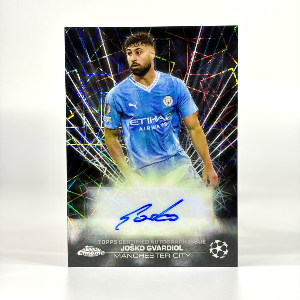 2023-24 Topps Chrome UCC - Black Lazer - Joško Gvardiol Autograf