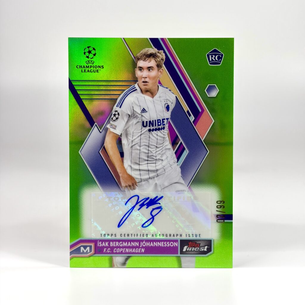 2022-23 Topps Finest UCC - Ísak Bergmann Jóhannesson Autograf /99