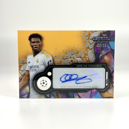 2023-24 Topps Crystal Premium UCL - Aurélien Tchouaméni Autograf /25