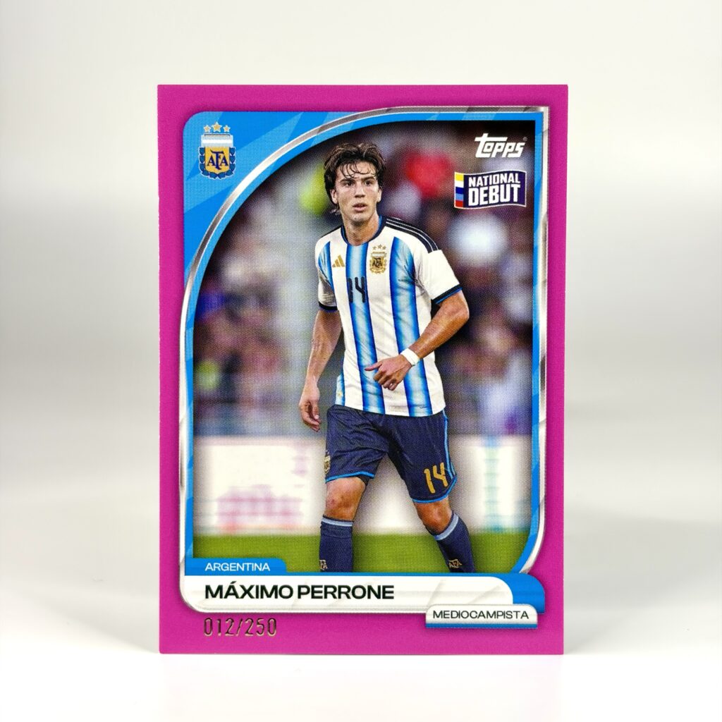 2025-26 Topps Argentina Collector Tin - Máximo Perrone /250
