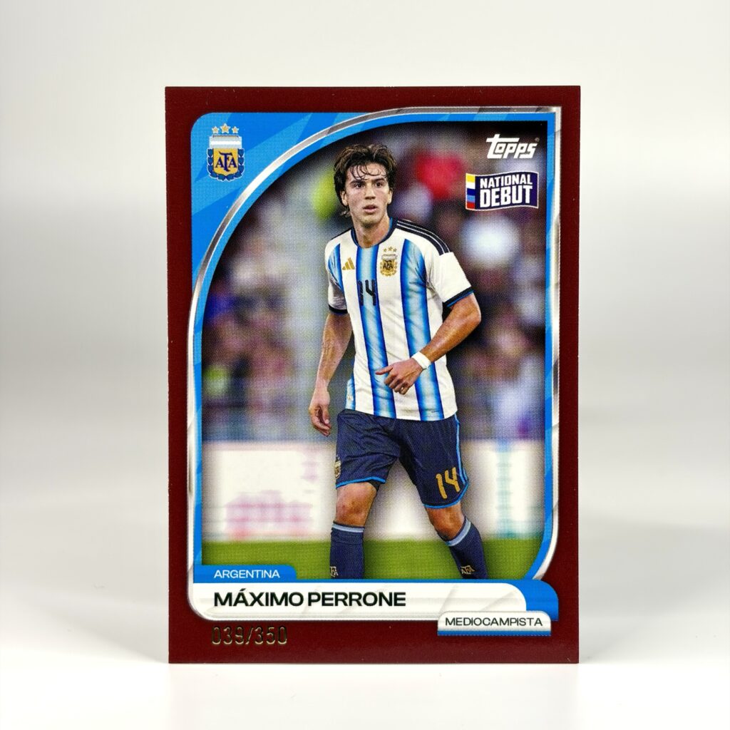 2025-26 Topps Argentina Collector Tin - Máximo Perrone /350
