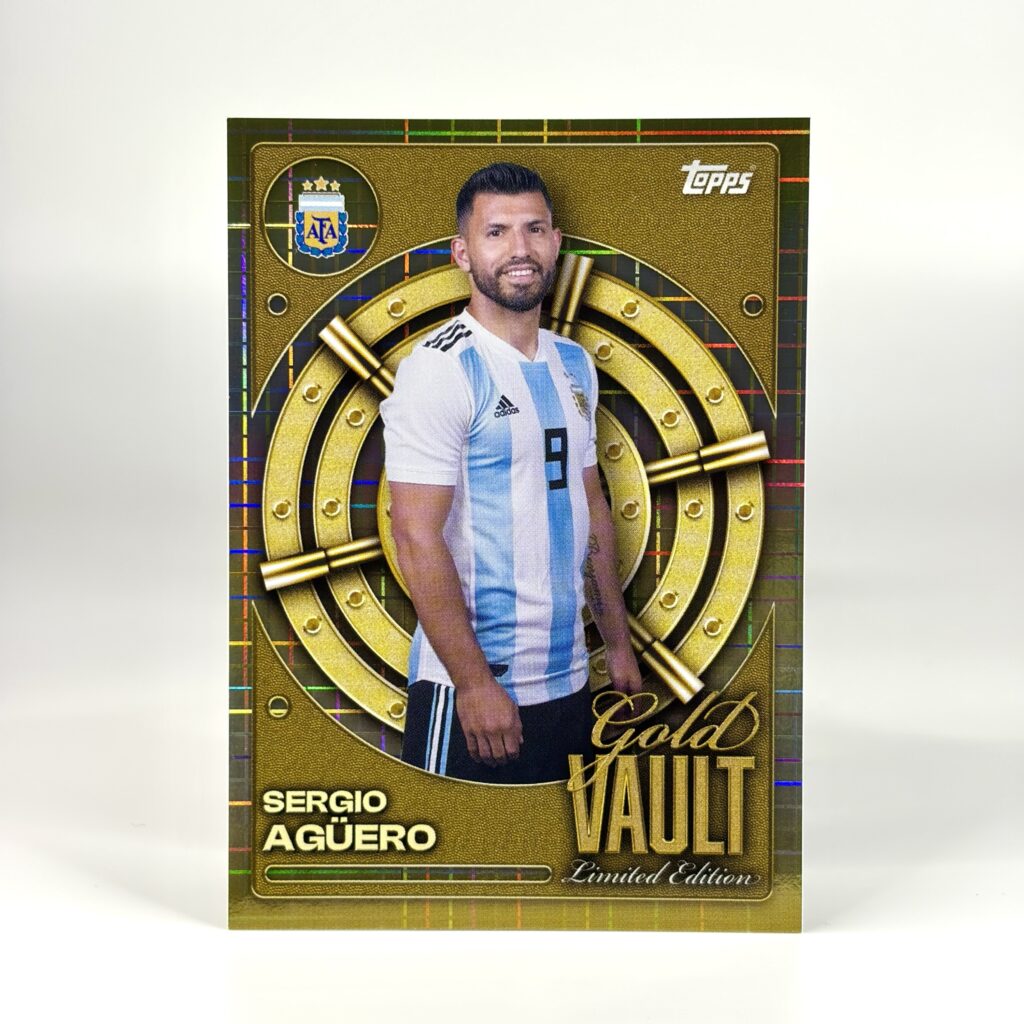 2025-26 Topps Argentina Collector Tin - Gold Vault - Sergio Agüero
