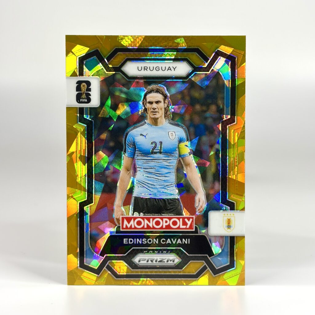 2026 Panini Prizm Monopoly FIFA W/C - Gold Cracked Ice - Edinson Cavani