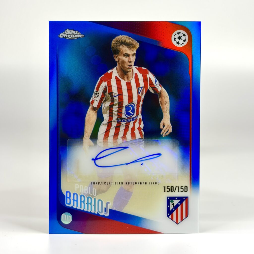 2025-26 Topps Chrome UCC - Pablo Barrios Autograf /150