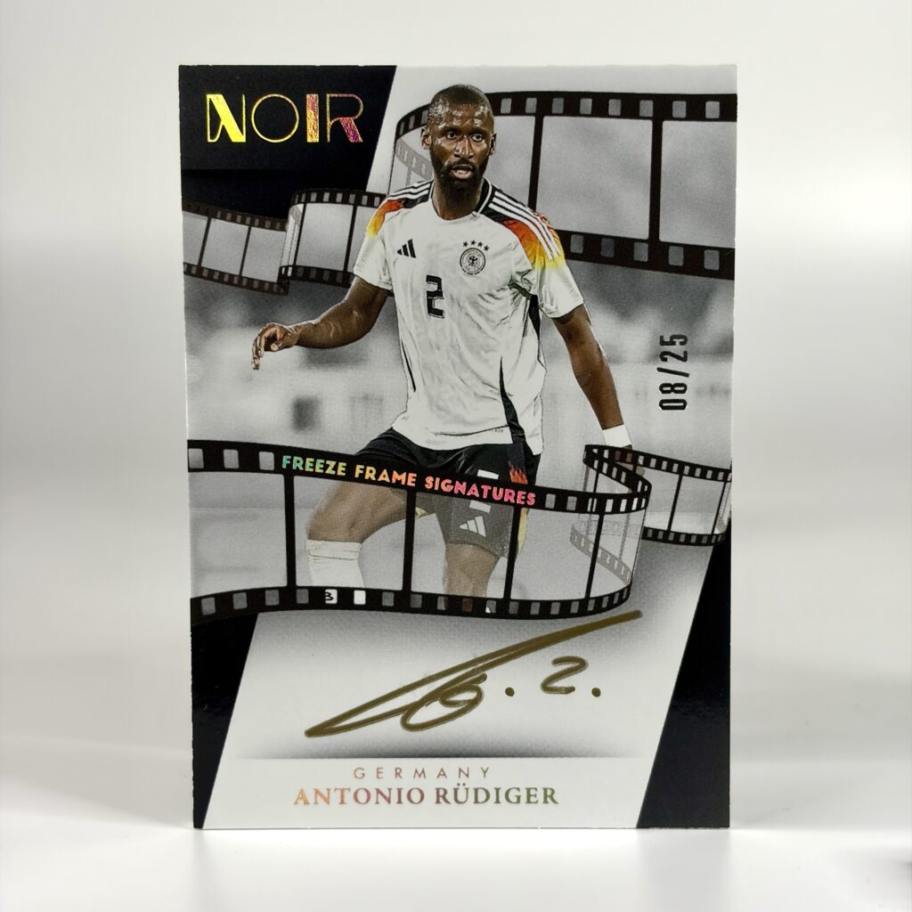 2024-25 Panini Noir - Antonio Rüdiger On-Card Autograf /25
