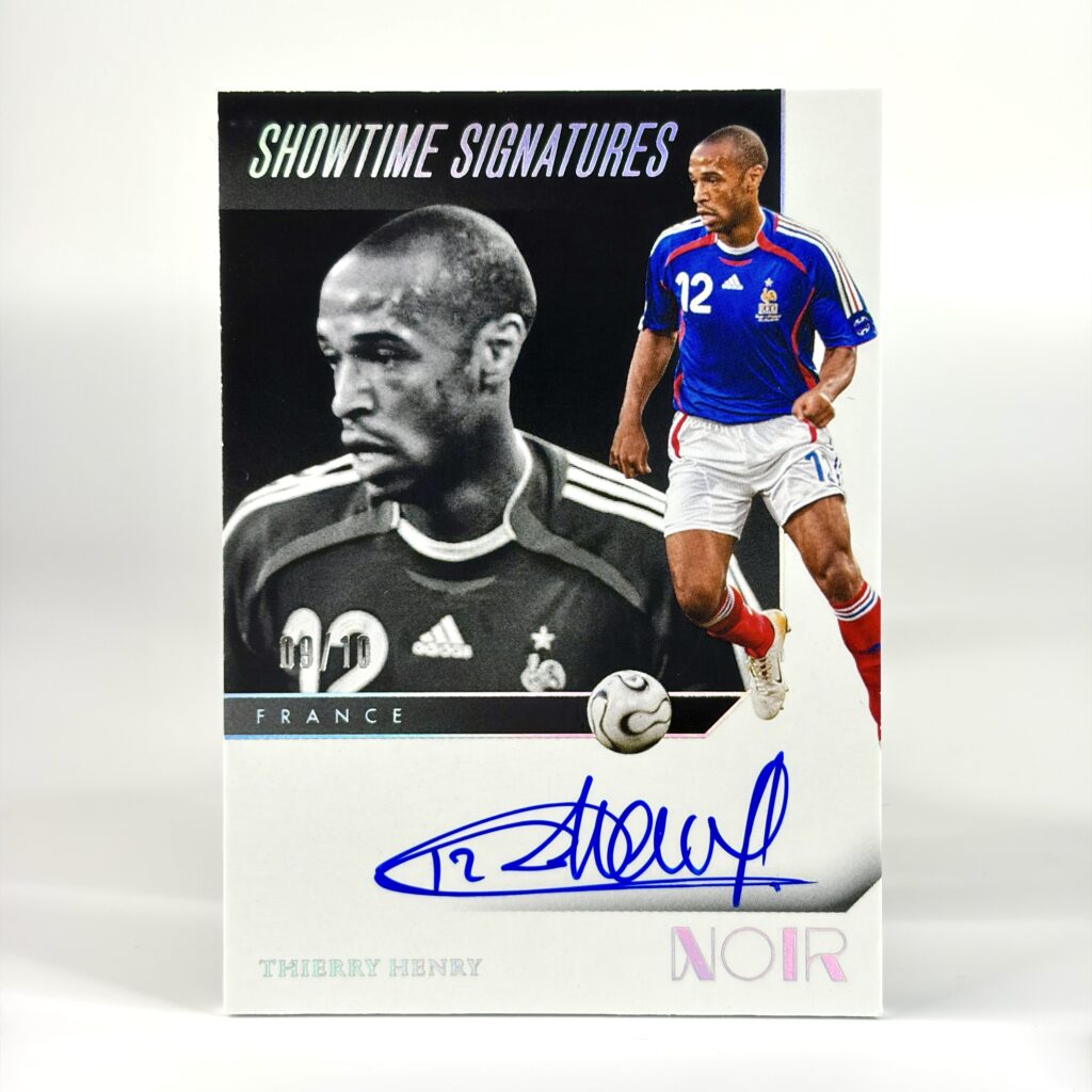 2024-25 Panini Noir - Thierry Henry On-Card Autograf /10